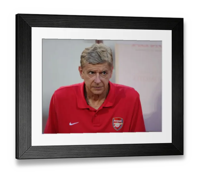 Framed Print : Arsene Wenger at Vietnam's My Dinh National Stadium Before Arsenal Friendly Match (2013)