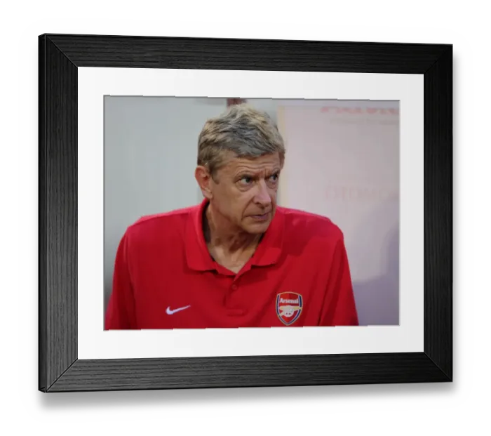 Framed Print : Arsene Wenger at Vietnam-Arsenal Friendly 2013