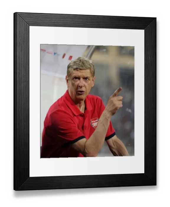 Framed Print : Arsene Wenger at Arsenal's 2013 Vietnam Friendly Match