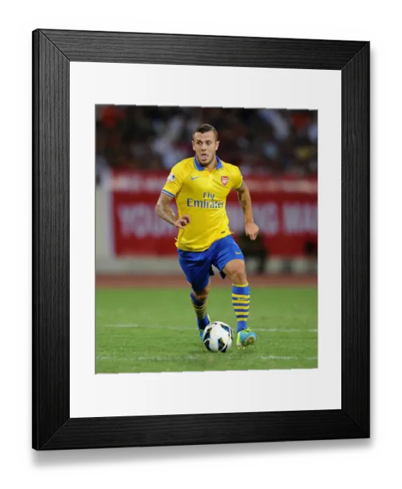 Framed Print : Jack Wilshere: In Action for Arsenal Against Vietnam, 2013
