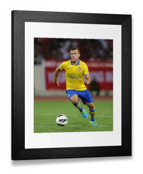Framed Print : Jack Wilshere in Action: Vietnam vs. Arsenal (2013-14)
