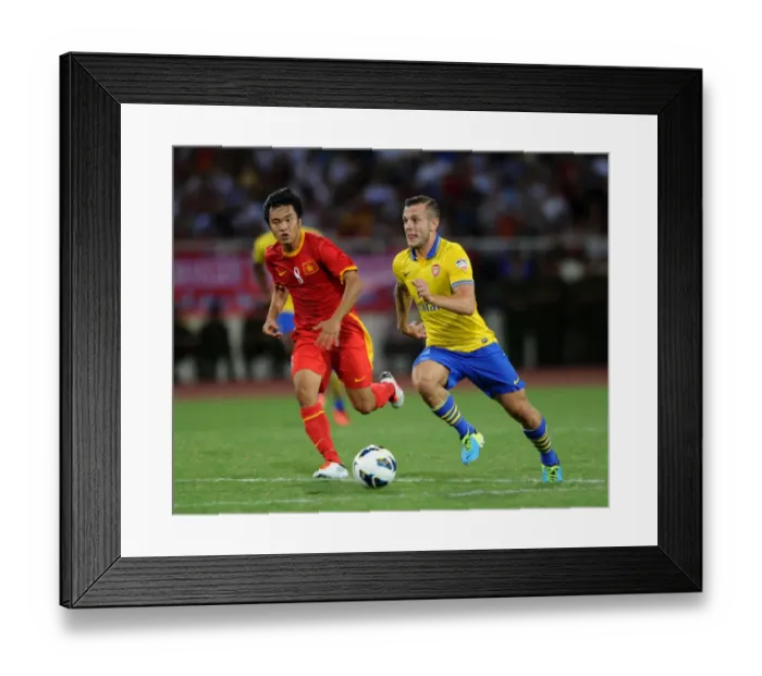 Framed Print : Jack Wilshere's Skill on Full Display: Vietnam vs Arsenal, 2013
