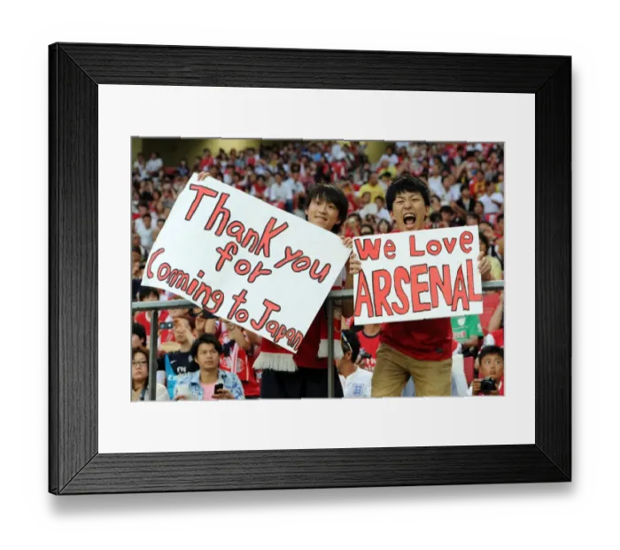 Framed Print : Arsenal Fans Unite: Nagoya Grampus vs Arsenal, 2013 (Japan)