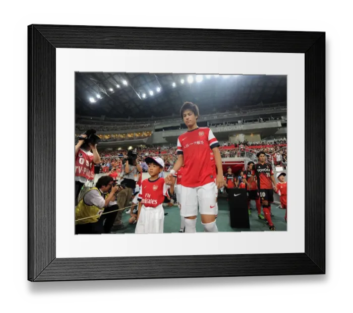Framed Print : Ryo Miyaichi's Return: Arsenal's Pre-Season Encounter with Nagoya Grampus in Japan, 2013