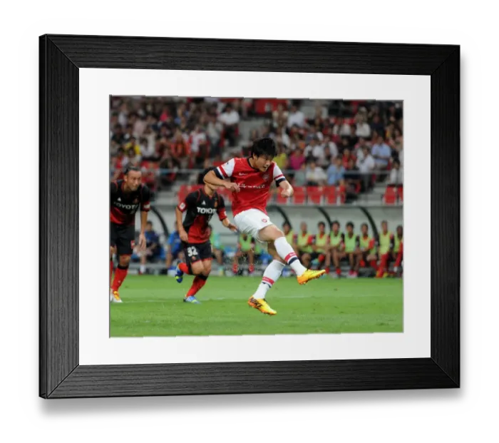 Framed Print : Ryo Miyaichi Scores Arsenal's Second Goal Against Nagoya Grampus in 2013 Pre-Season Match Framed Print : Ryo Miyaichi Scores Arsenal's Second Goal Against Nagoya Grampus in 2013 Pre-Season Match
