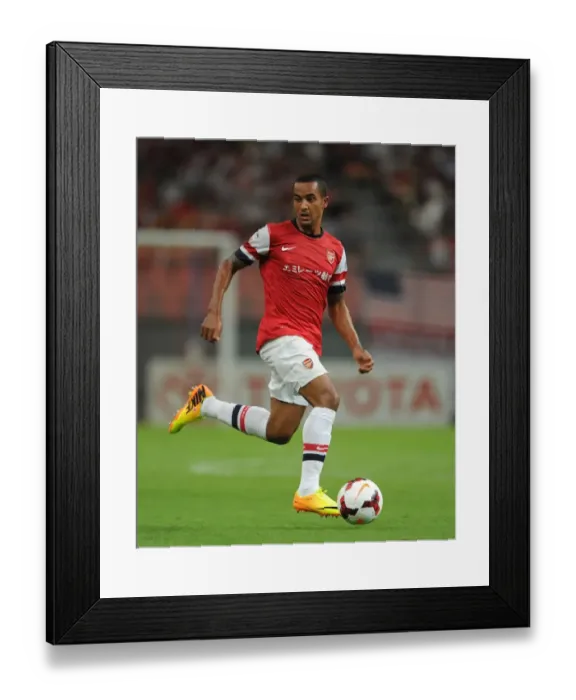 Framed Print : Theo Walcott in Action: Arsenal vs Nagoya Grampus, 2013 (Japan)