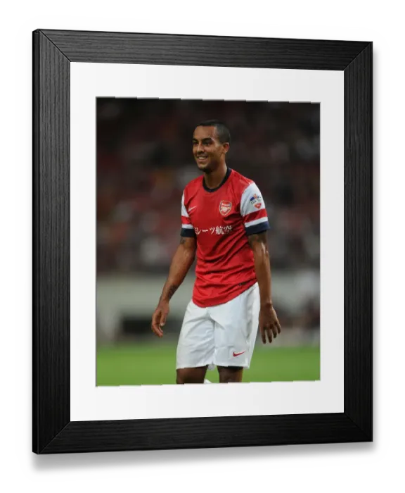 Framed Print : Theo Walcott in Action: Arsenal vs Nagoya Grampus, 2013 (Japan)