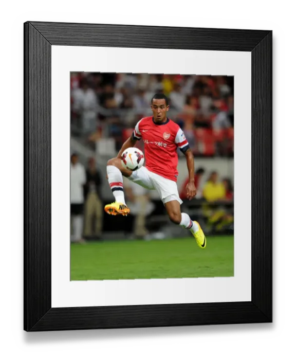 Framed Print : Theo Walcott in Action: Arsenal vs Nagoya Grampus, 2013 (Japan)