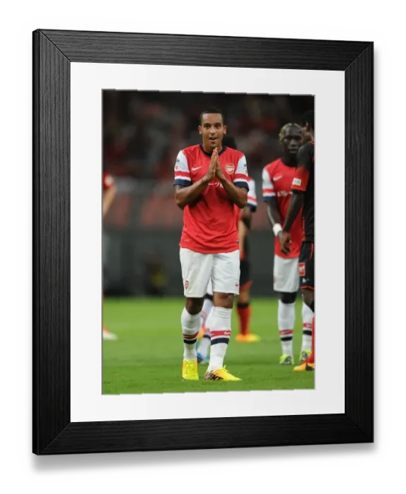 Framed Print : Theo Walcott's Goal: Arsenal's Victory in Nagoya Grampus 2013-14 Pre-Season Match