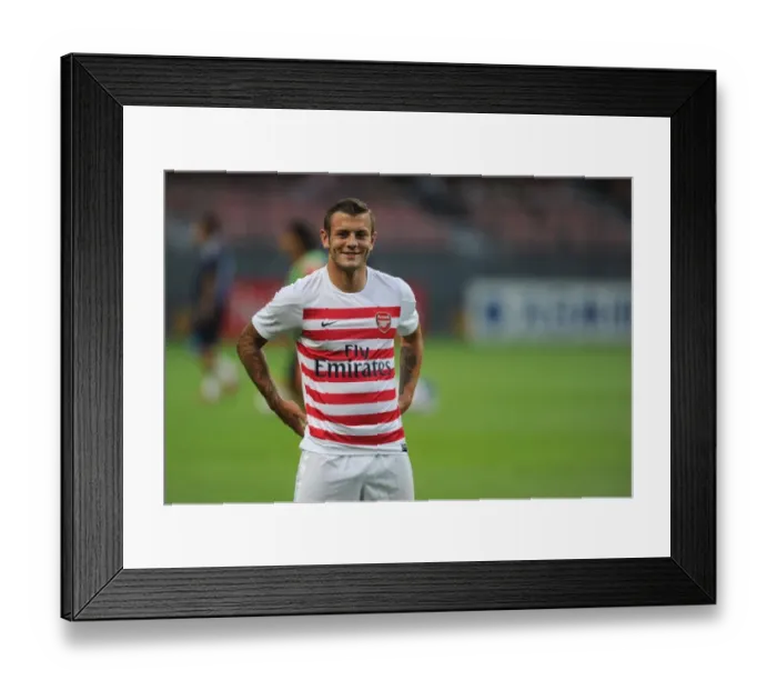 Framed Print : Jack Wilshere Prepares for Arsenal's Clash against Nagoya Grampus in Japan, 2013 Framed Print : Jack Wilshere Prepares for Arsenal's Clash against Nagoya Grampus in Japan, 2013