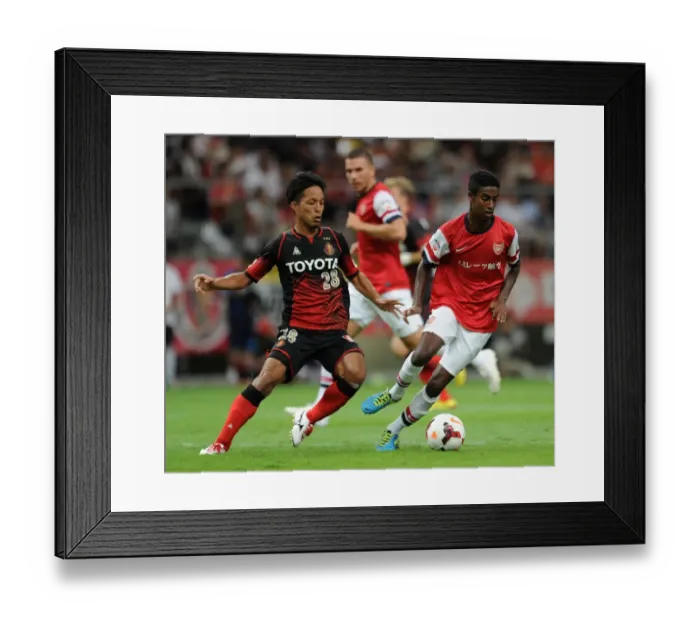 Framed Print : Gedion Zelalem vs. Taishi Taguchi: Nagoya Grampus vs. Arsenal, 2013-14 Framed Print : Gedion Zelalem vs. Taishi Taguchi: Nagoya Grampus vs. Arsenal, 2013-14