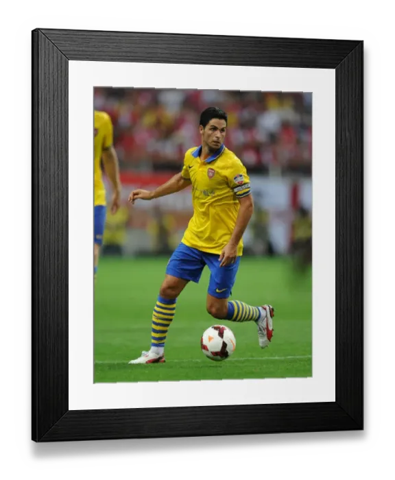 Framed Print : Mikel Arteta Leads Arsenal in Pre-Season Clash against Urawa Red Diamonds (2013) Framed Print : Mikel Arteta Leads Arsenal in Pre-Season Clash against Urawa Red Diamonds (2013)
