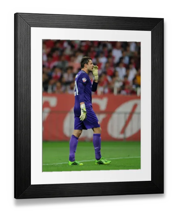 Framed Print : Arsenal's Lukas Fabianski in Action Against Urawa Red Diamonds, Japan 2013 Framed Print : Arsenal's Lukas Fabianski in Action Against Urawa Red Diamonds, Japan 2013
