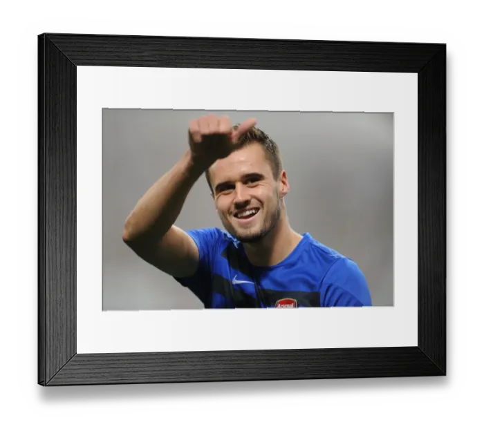 Framed Print : Carl Jenkinson at Arsenal's Pre-Season Training in Japan (2013) - Urawa Red Diamonds vs Arsenal