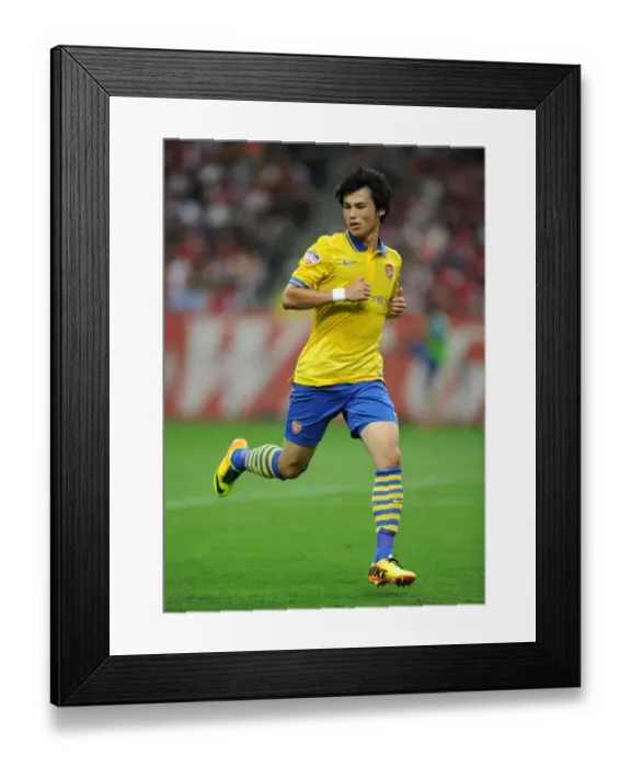 Framed Print : Ryo Miyaichi: Arsenal's Star Player Shines in Urawa Red Diamonds Friendly Match, 2013