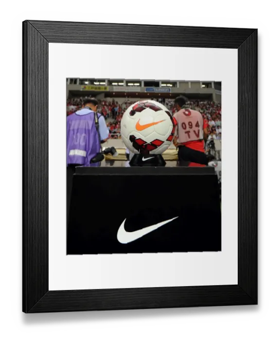 Framed Print : Nike Ball. Uwara Red Diamonds 1: 2 Arsenal. Pre Season Friendly. Pre Season Tour of Asia Framed Print : Nike Ball. Uwara Red Diamonds 1: 2 Arsenal. Pre Season Friendly. Pre Season Tour of Asia