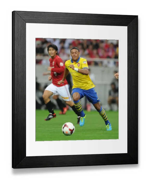 Framed Print : Alex Oxlade-Chamberlain in Action: Arsenal vs Urawa Red Diamonds (2013, Pre-Season Friendly, Japan)