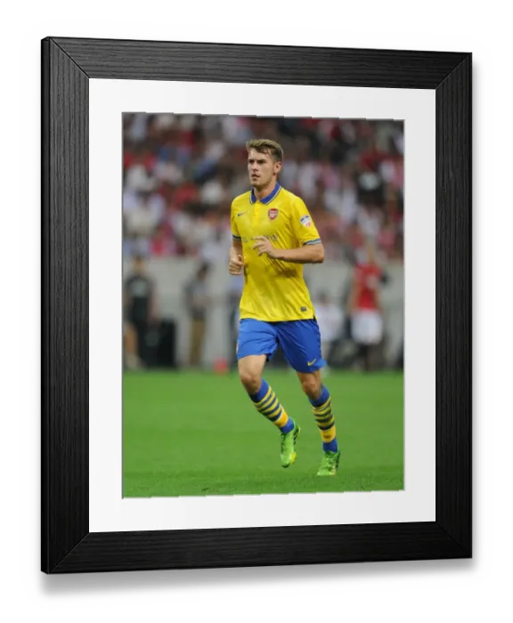Framed Print : Aaron Ramsey in Action: Urawa Red Diamonds vs. Arsenal (2013)