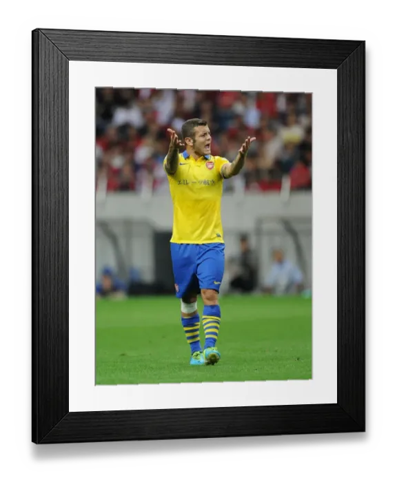 Framed Print : Jack Wilshere in Action: Arsenal vs Urawa Red Diamonds, Saitama 2013