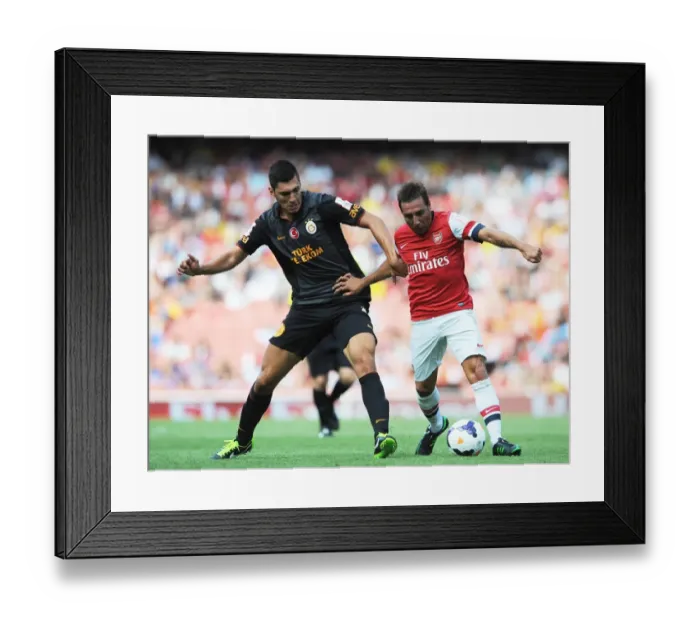 Framed Print : Santi Cazorla (Arsenal) ? (Galatasaray). Arsenal 1: 2 Galatasaray. Emirates Cup Day Two