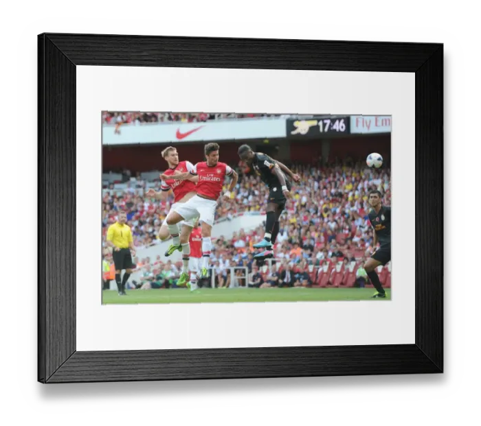 Framed Print : Mertesacker and Giroud vs. Drogba: Galatasaray Takes the Lead over Arsenal in Emirates Cup Match Framed Print : Mertesacker and Giroud vs. Drogba: Galatasaray Takes the Lead over Arsenal in Emirates Cup Match