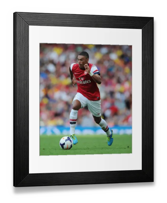 Framed Print : Alex Oxlade-Chamberlain in Action for Arsenal against Galatasaray, Emirates Cup 2013