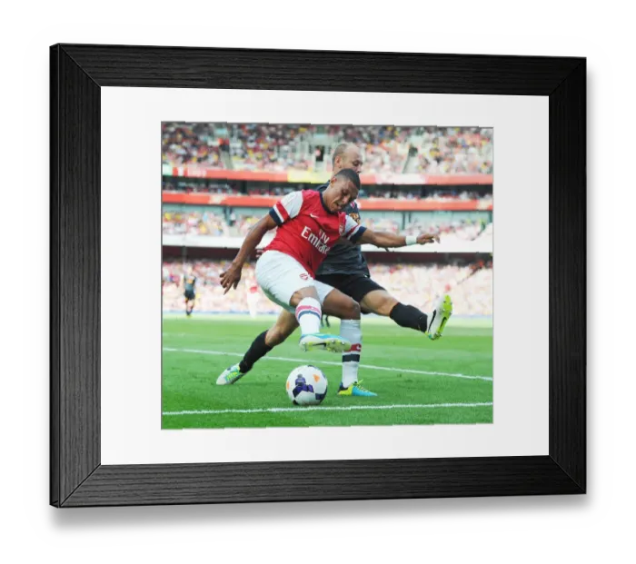 Framed Print : Alex Oxlade-Chamberlain vs. Semih Kaya: Galatasaray's Upset Over Arsenal (4-8-13) Framed Print : Alex Oxlade-Chamberlain vs. Semih Kaya: Galatasaray's Upset Over Arsenal (4-8-13)