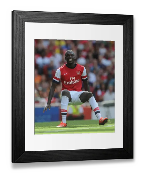Framed Print : Yaya Sanogo in Action: Arsenal vs Galatasaray, Emirates Cup 2013
