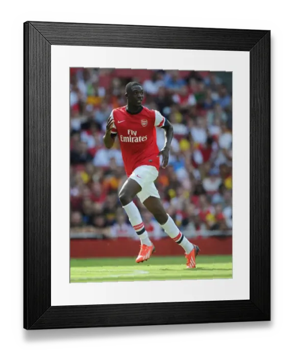 Framed Print : Yaya Sanogo in Action: Arsenal vs Galatasaray, Emirates Cup 2013