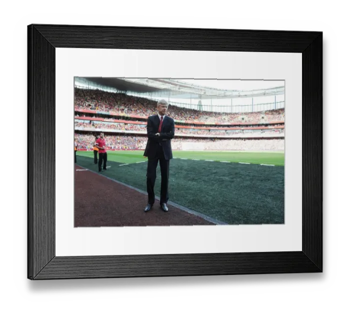 Framed Print : Arsene Wenger: Arsenal Manager Before Arsenal vs. Galatasaray, Emirates Cup 2013