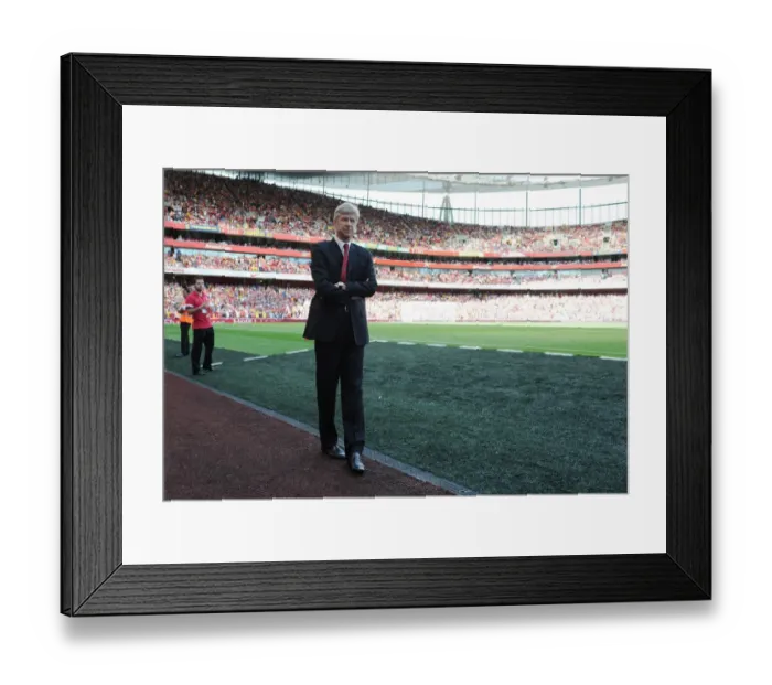 Framed Print : Arsene Wenger: Arsenal Manager Before Emirates Cup Match vs Galatasaray (2013)