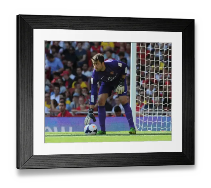 Framed Print : Arsenal's Lukasz Fabianski in Action at the Emirates Cup 2013 (vs. Napoli)