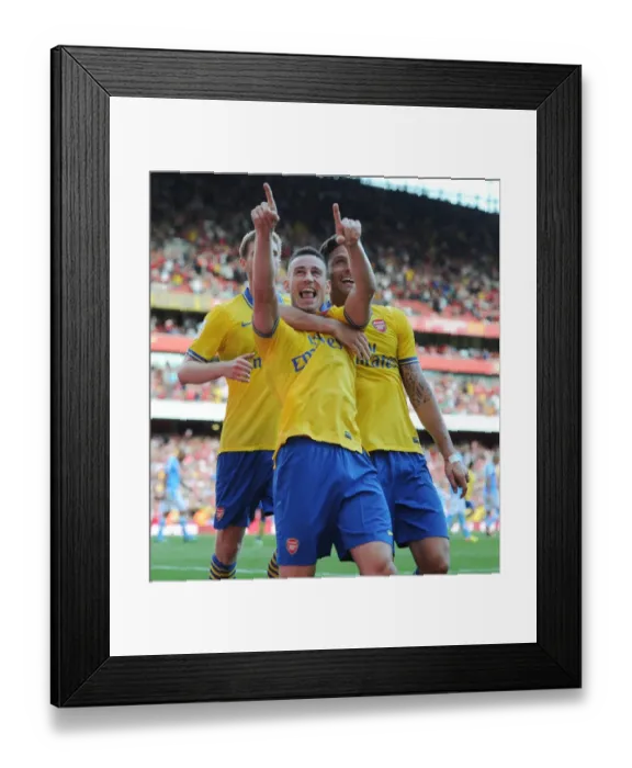 Framed Print : Arsenal's Unstoppable Trio: Koscielny, Mertesacker, and Giroud's Goals in Emirates Cup Victory (2013-14) - The Unbeatable Partnership of Laurent Koscielny, Per Mertesacker, and Olivier Giroud Framed Print : Arsenal's Unstoppable Trio: Koscielny, Mertesacker, and Giroud's Goals in Emirates Cup Victory (2013-14) - The Unbeatable Partnership of Laurent Koscielny, Per Mertesacker, and Olivier Giroud