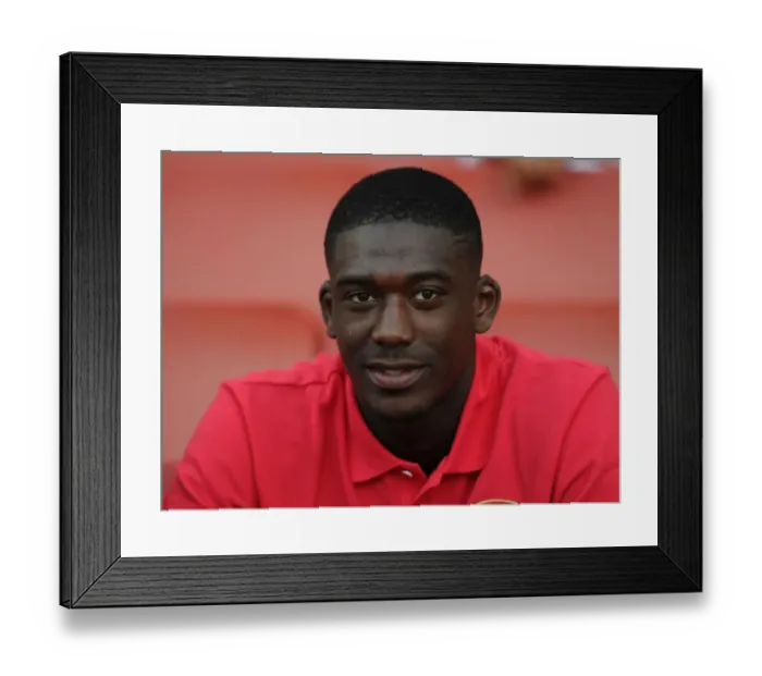 Framed Print : Yaya Sanogo - Arsenal FC vs Napoli, Emirates Cup 2013