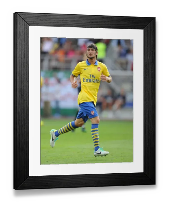 Framed Print : Arsenal's Sebastien Perez Faces Manchester City in Pre-Season Friendly, Helsinki 2013 Framed Print : Arsenal's Sebastien Perez Faces Manchester City in Pre-Season Friendly, Helsinki 2013