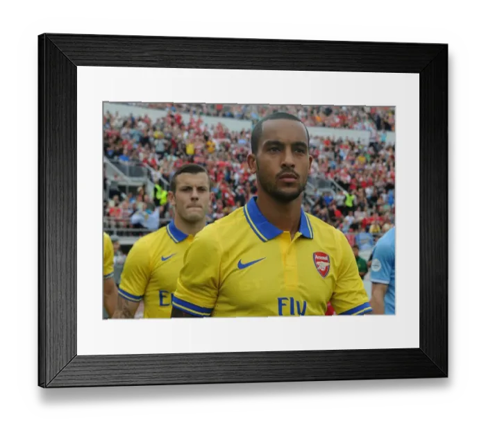 Framed Print : Theo Walcott Gears Up: Arsenal vs Manchester City Pre-Season Clash in Helsinki, 2013 Framed Print : Theo Walcott Gears Up: Arsenal vs Manchester City Pre-Season Clash in Helsinki, 2013
