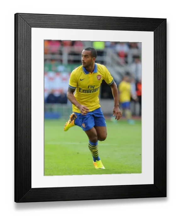 Framed Print : Theo Walcott in Action: Arsenal vs Manchester City Pre-Season Clash, 2013 Framed Print : Theo Walcott in Action: Arsenal vs Manchester City Pre-Season Clash, 2013