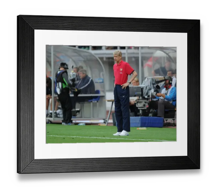 Framed Print : Arsene Wenger Leads Arsenal Against Manchester City in 2013 Pre-Season Friendly Framed Print : Arsene Wenger Leads Arsenal Against Manchester City in 2013 Pre-Season Friendly