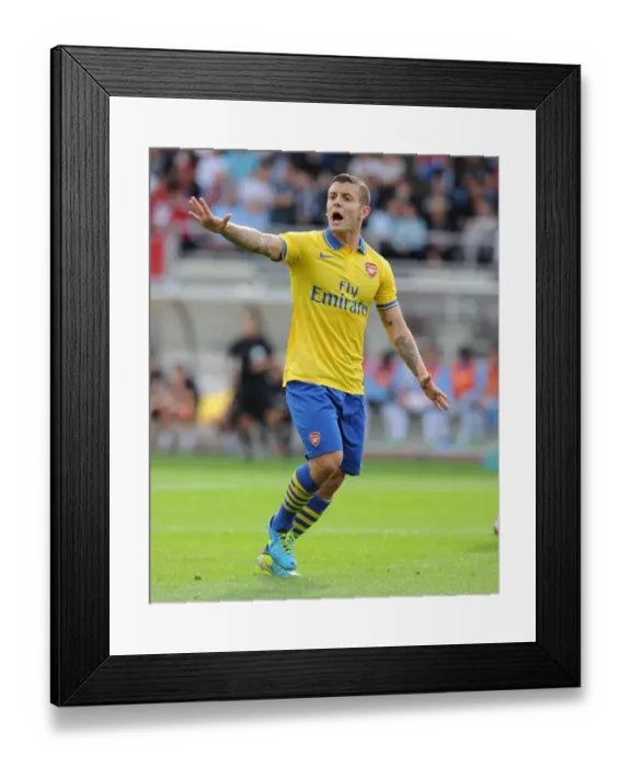 Framed Print : Jack Wilshere in Action: Arsenal vs Manchester City, 2013 Pre-Season Framed Print : Jack Wilshere in Action: Arsenal vs Manchester City, 2013 Pre-Season
