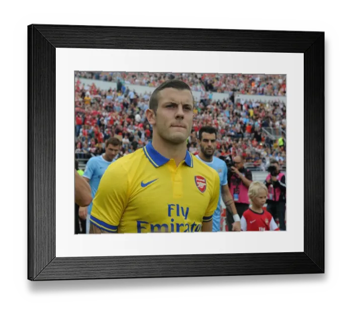 Framed Print : Jack Wilshere: Arsenal Star's Pre-Season Showdown Against Manchester City, 2013 Framed Print : Jack Wilshere: Arsenal Star's Pre-Season Showdown Against Manchester City, 2013