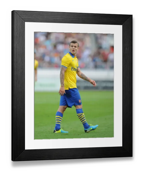 Framed Print : Jack Wilshere in Action: Arsenal vs Manchester City Pre-Season Clash, 2013 - Helsinki, Finland
