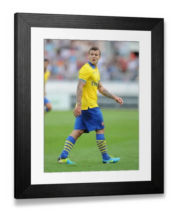 Framed Print : Jack Wilshere in Action: Arsenal vs Manchester City, 2013 Pre-Season Clash