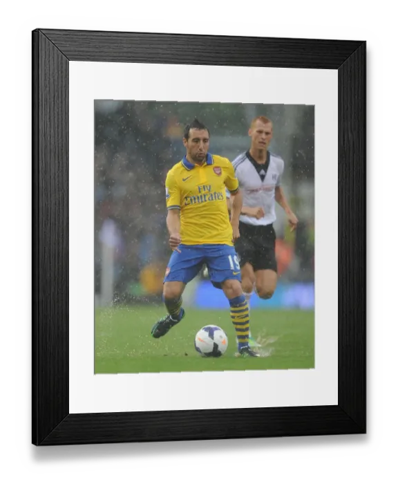 Framed Print : Santi Cazorla in Action: Fulham vs. Arsenal, Premier League 2013-14 Framed Print : Santi Cazorla in Action: Fulham vs. Arsenal, Premier League 2013-14