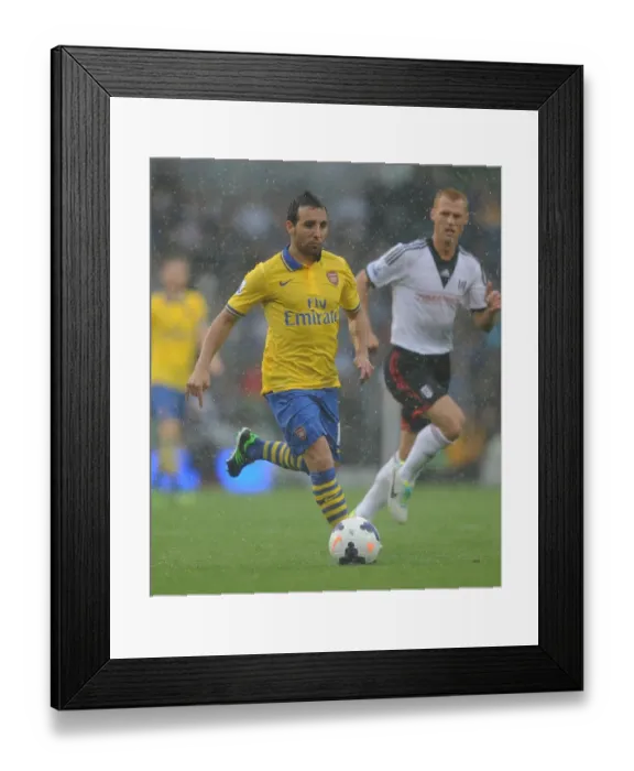 Framed Print : Santi Cazorla in Action: Arsenal vs. Fulham, Premier League 2013-14 Framed Print : Santi Cazorla in Action: Arsenal vs. Fulham, Premier League 2013-14
