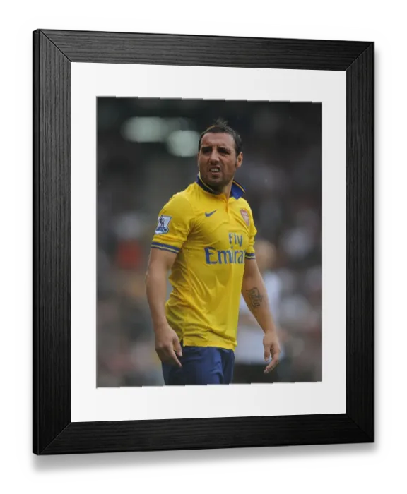 Framed Print : Santi Cazorla in Action: Arsenal vs. Fulham, Premier League 2013-14 Framed Print : Santi Cazorla in Action: Arsenal vs. Fulham, Premier League 2013-14