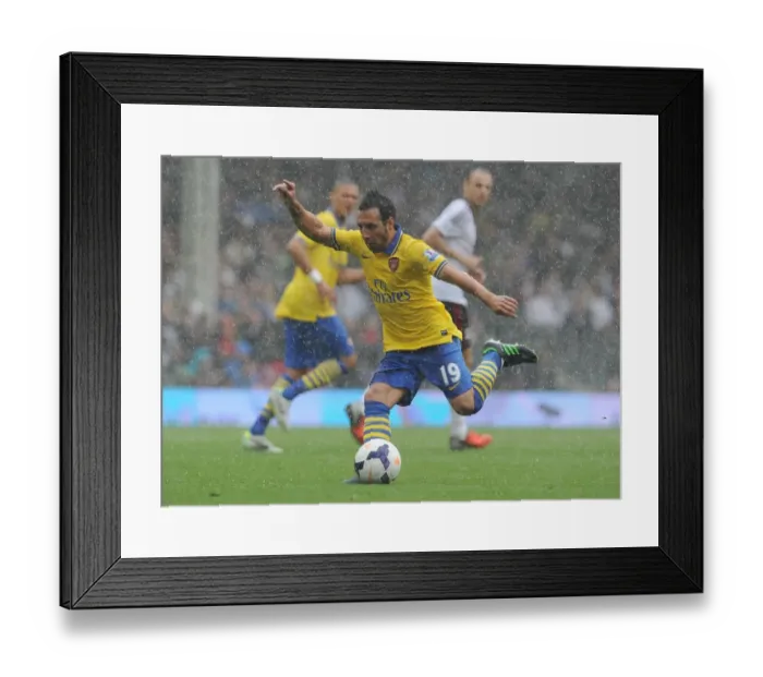 Framed Print : Santi Cazorla in Action: Arsenal vs. Fulham, Premier League 2013-14 Framed Print : Santi Cazorla in Action: Arsenal vs. Fulham, Premier League 2013-14