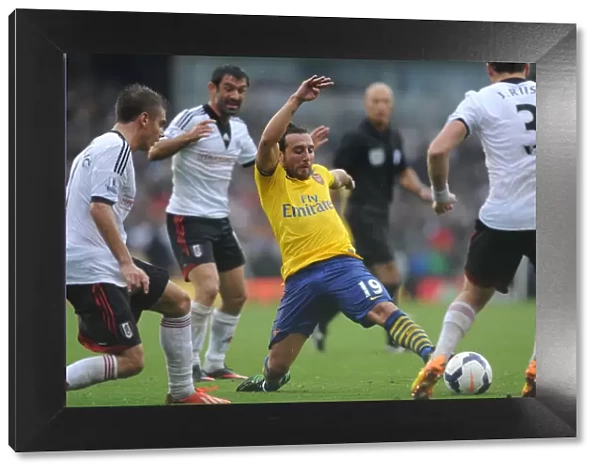 Santi Cazorla vs. Kacaniklic and Riise: Fulham vs. Arsenal, Premier League 2013-14