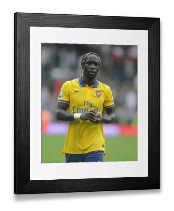 Framed Print : Arsenal's Bacary Sagna in Action against Fulham in 2013-14 Premier League