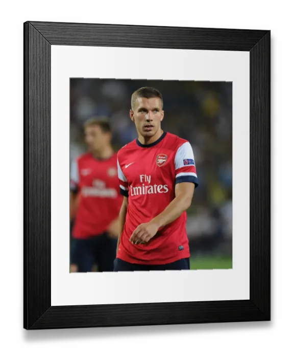 Framed Print : Lukas Podolski in Action: Arsenal vs. Fenerbahce, UEFA Champions League Play-offs (2013) Framed Print : Lukas Podolski in Action: Arsenal vs. Fenerbahce, UEFA Champions League Play-offs (2013)
