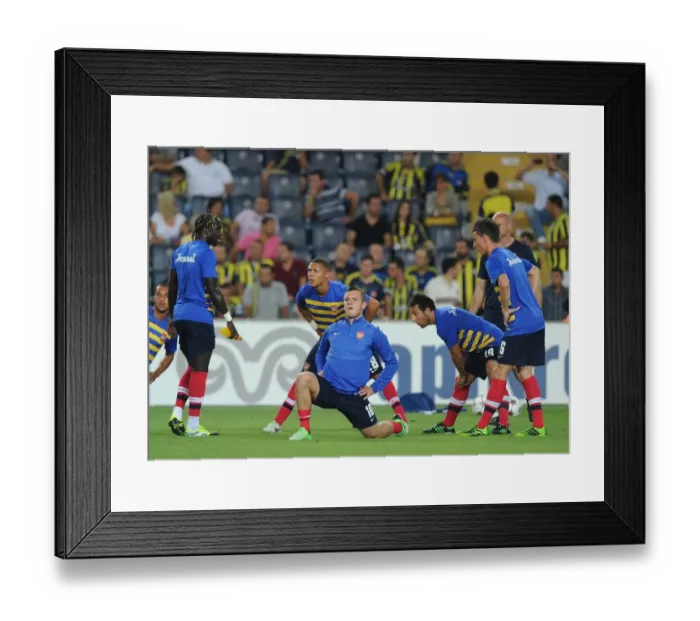 Framed Print : Arsenal's Jack Wilshere Prepares for Fenerbahce Showdown in Champions League Play-offs, Istanbul 2013